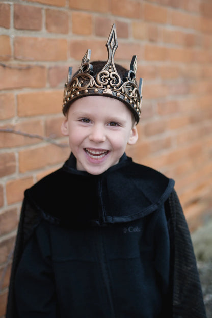 Medieval Crown, Gold/Black - Little Pickles Toy Store