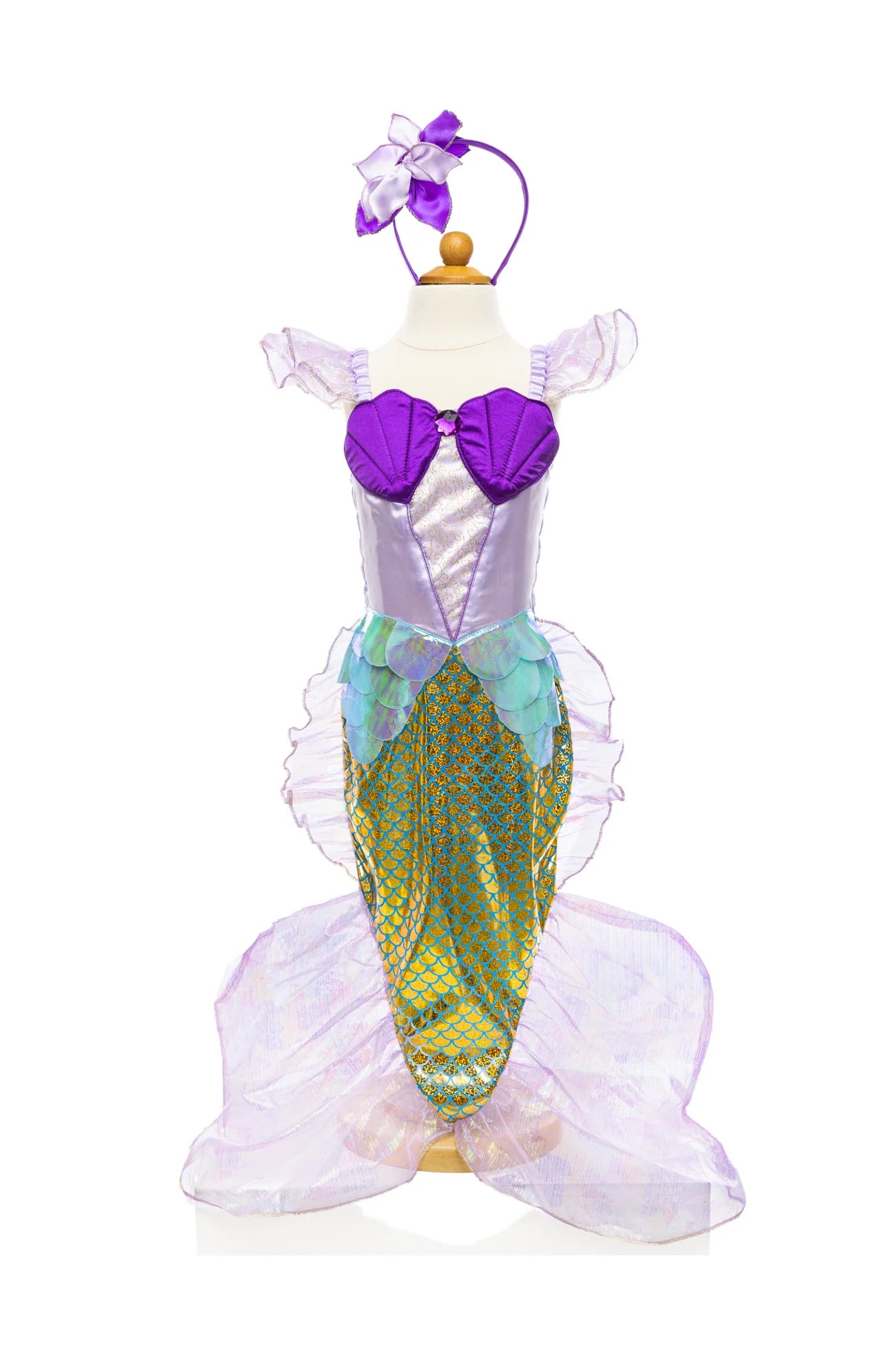 Mermaid Dress & Headband, Lilac