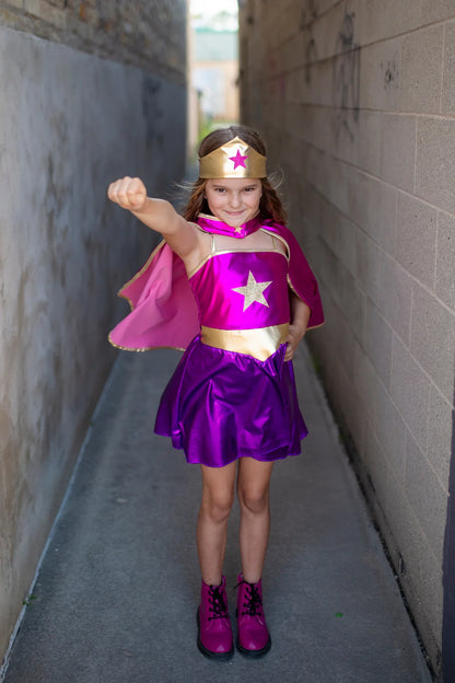 Superhero Star Dress, Cape & Headpiece - Little Pickles Toy Store