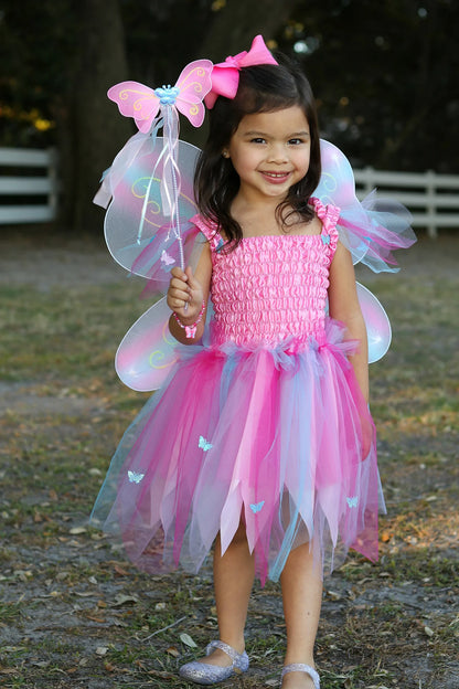 Butterfly Dress & Wings with Wand, Pink/Multi - Little Pickles Toy Store
