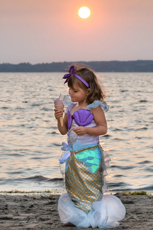 Mermaid Dress & Headband, Lilac