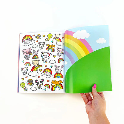 Pipsticks Draw-Along Rainbow Sticker Book