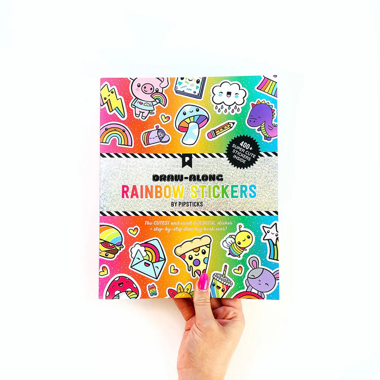 Pipsticks Draw-Along Rainbow Sticker Book