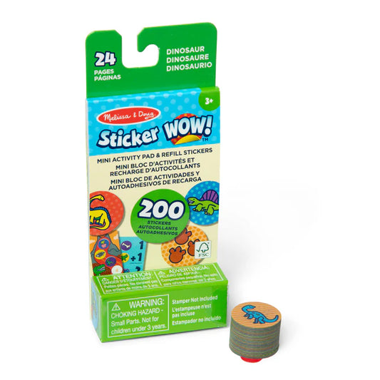 Sticker WOW! Mini Activity Pad & Refill Stickers - Dinosaur