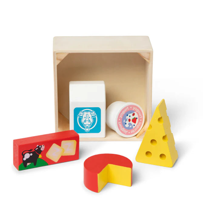 Wooden Food Groups Play Set -  Dairy