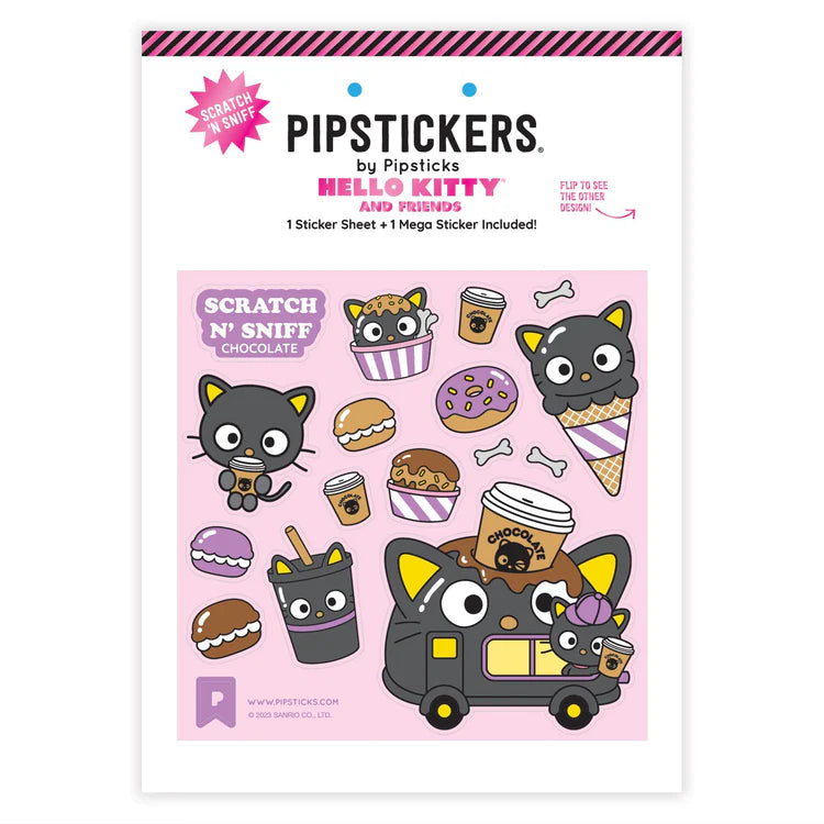 Pipstickers Chococat Choco Chariot Scratch 'N' Sniff Stickers 2-Pack