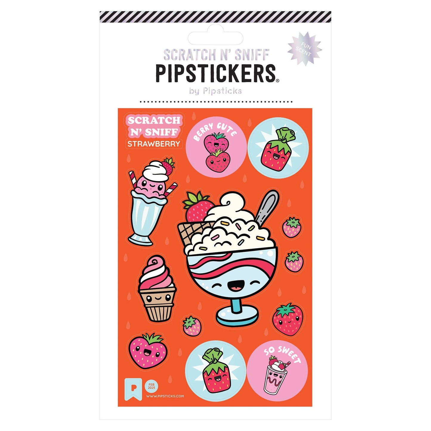 Pipstickers Berry Chilly Scratch 'N' Sniff Stickers