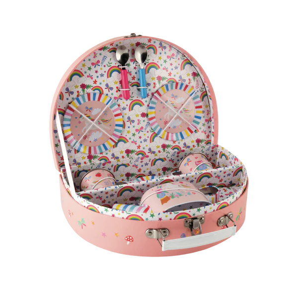 Rainbow Fairy Tin Tea Set - 10 piece