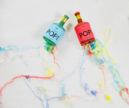 Confetti Pop! Streamers - Multi-Color - Set of 12 - Little Pickles Toy Store