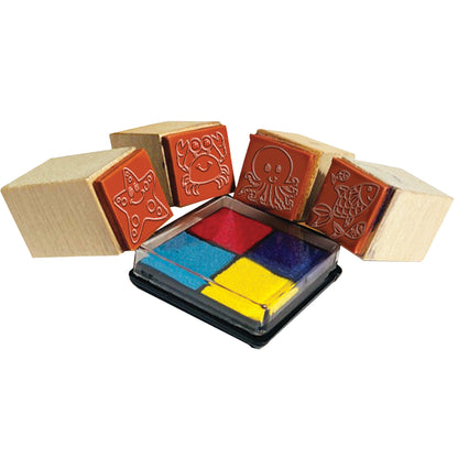 Mini Wooden Stamps, Ocean
