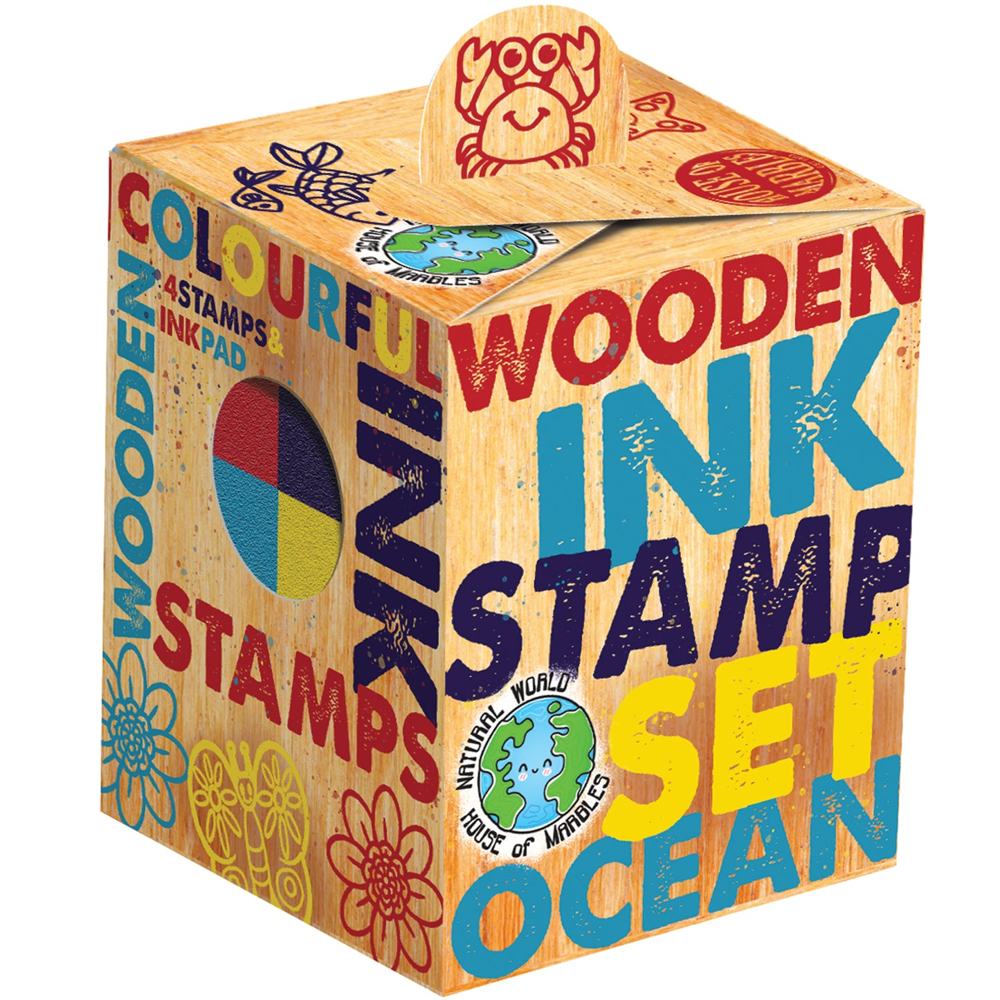 Mini Wooden Stamps, Ocean