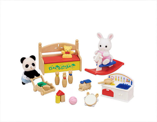 Calico Critters Baby’s Toy Box - Snow Rabbit & Panda Babies