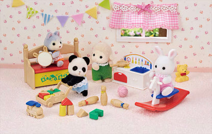 Calico Critters Baby’s Toy Box - Snow Rabbit & Panda Babies - Little Pickles Toy Store