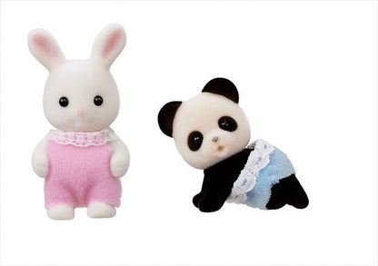 Calico Critters Baby’s Toy Box - Snow Rabbit & Panda Babies - Little Pickles Toy Store