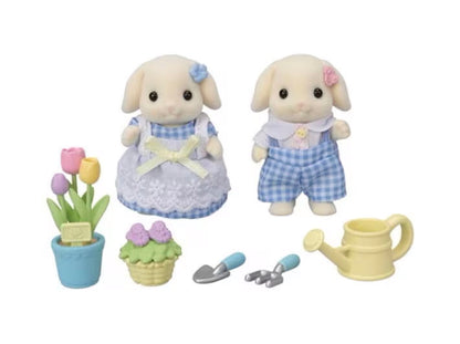 Calico Critters Blossom Gardening Set - Flora Rabbit Sister & Brother - Little Pickles Toy Store
