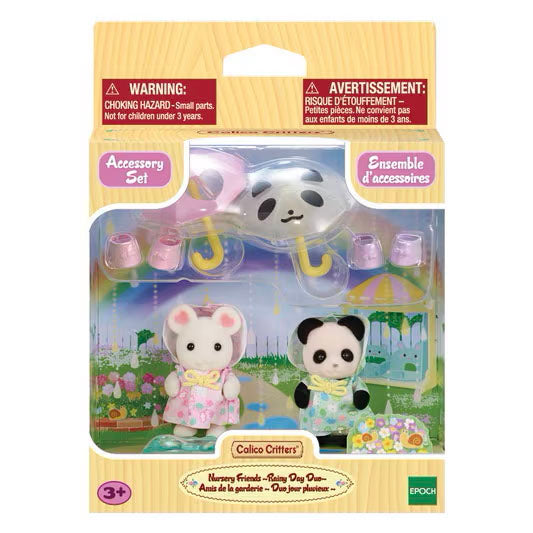 Calico Critters Nursery Friends Rainy Day Duo