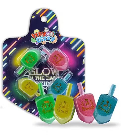 Glow-in-the-Dark Dreidels - 4 Pack