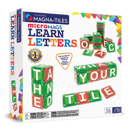 Magna-Tiles Learn Letters 56-Piece Set Letter Magnets