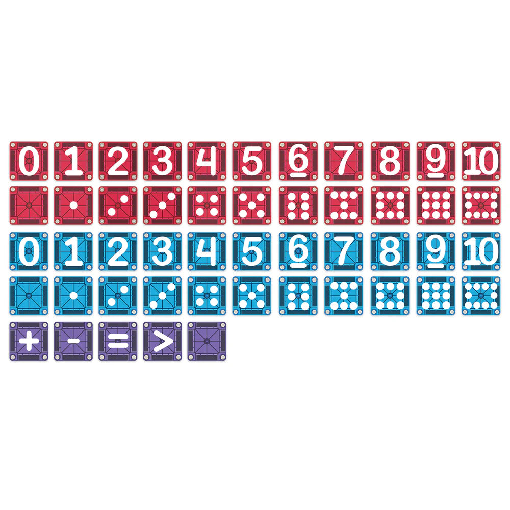 Magna-Tiles Micromags Learn Numbers - 56 Piece Magnet Set