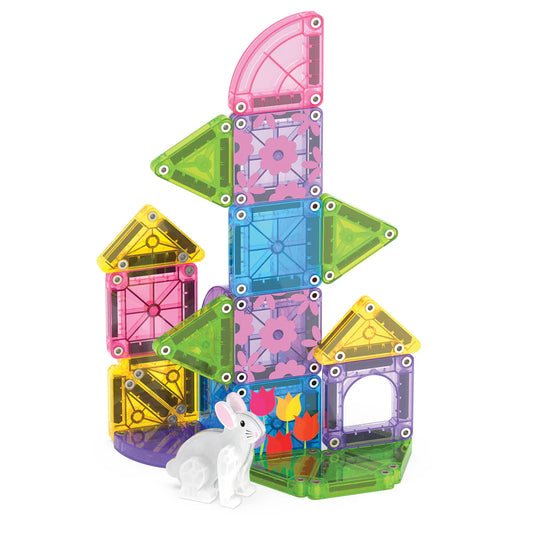 Magna-Tiles Micromags Spring Garden Travel - 24 Piece Magnet Set