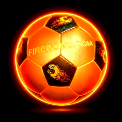 RealFeel Soccerbomb, Size 5 - Orange and Black