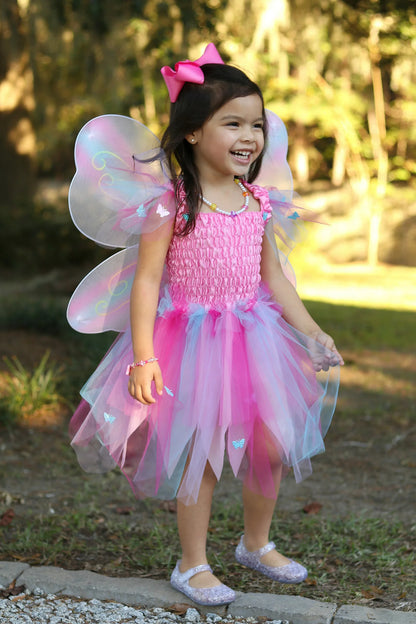 Butterfly Dress & Wings with Wand, Pink/Multi - Little Pickles Toy Store