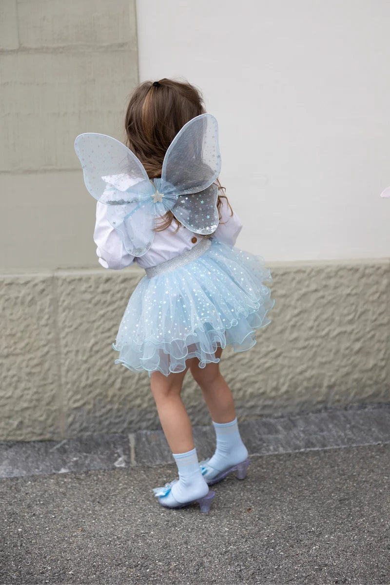 Iridescent Celestial Fairy Set - Wings, Tutu and Wand - Size 4-6