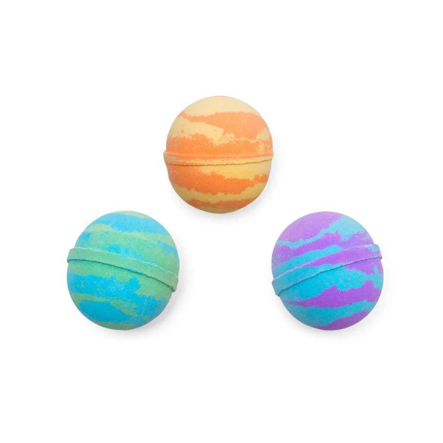 Bath Bombs with Tie Dye Mystery Dinosaur Squishy Inside