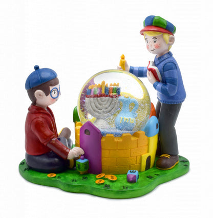 Mini Hanukkah Snowglobes - Blue & White