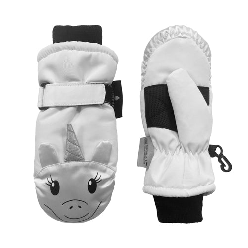 Girls Animal Face Ski Mittens with Thinsulate