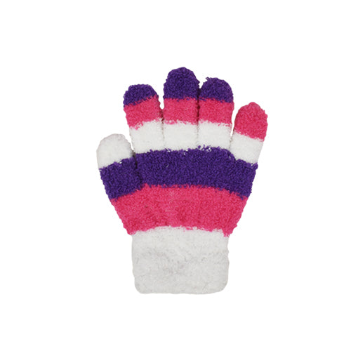 Toddler Striped Cozy Yarn Gloves