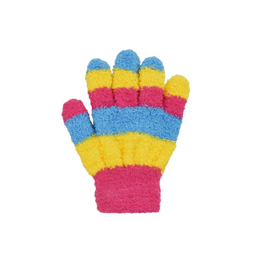 Toddler Striped Cozy Yarn Gloves
