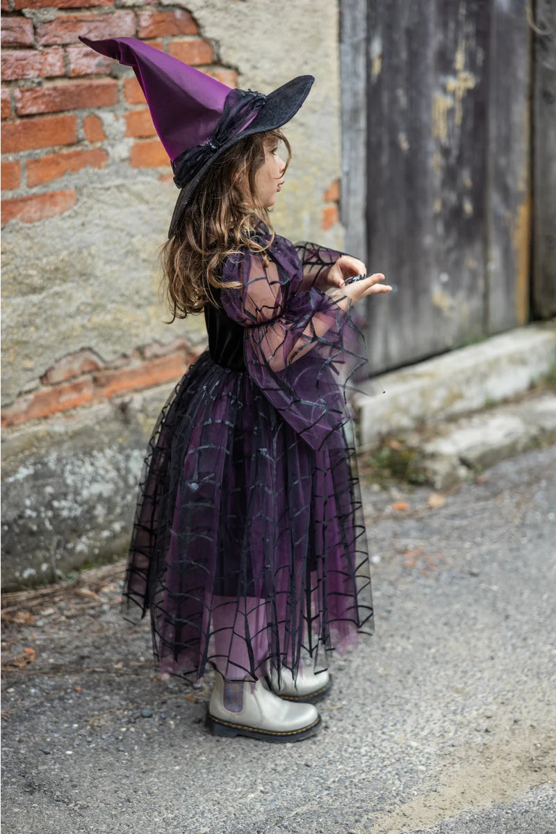 Amethyst the Spider Witch Dress & Hat, Size 5-6