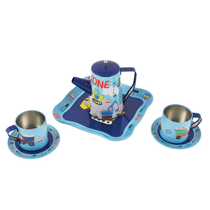 Construction 7-piece Tin Coffee Set - Little Pickles Toy Store