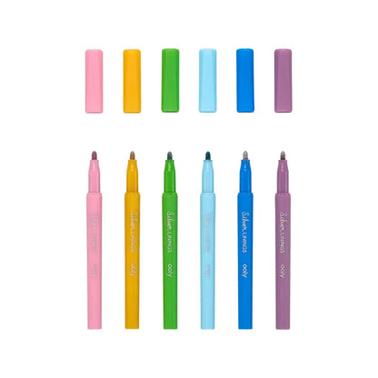 Ooly Silver Linings Outline Markers - Set of 6 - Little Pickles Toy Store