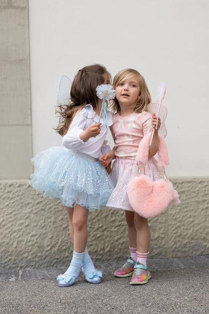 Iridescent Celestial Fairy Set - Wings, Tutu and Wand - Size 4-6