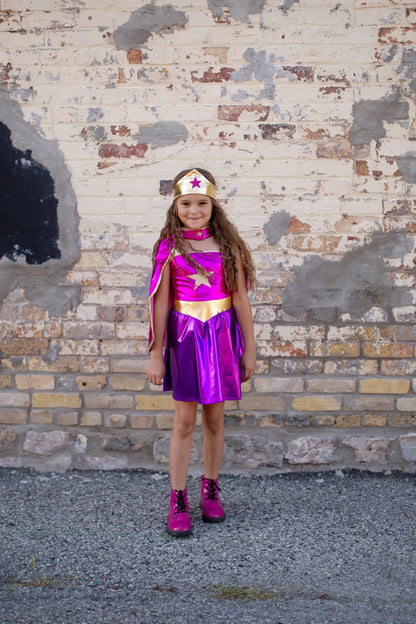 Superhero Star Dress, Cape & Headpiece - Little Pickles Toy Store
