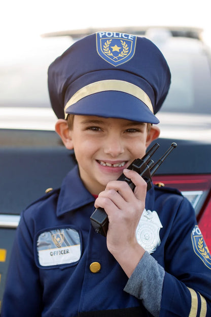 Police Officer Set with 5 Accessories, Size 3-4