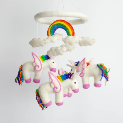 Mobile - Rainbow Unicorn - Little Pickles Toy Store