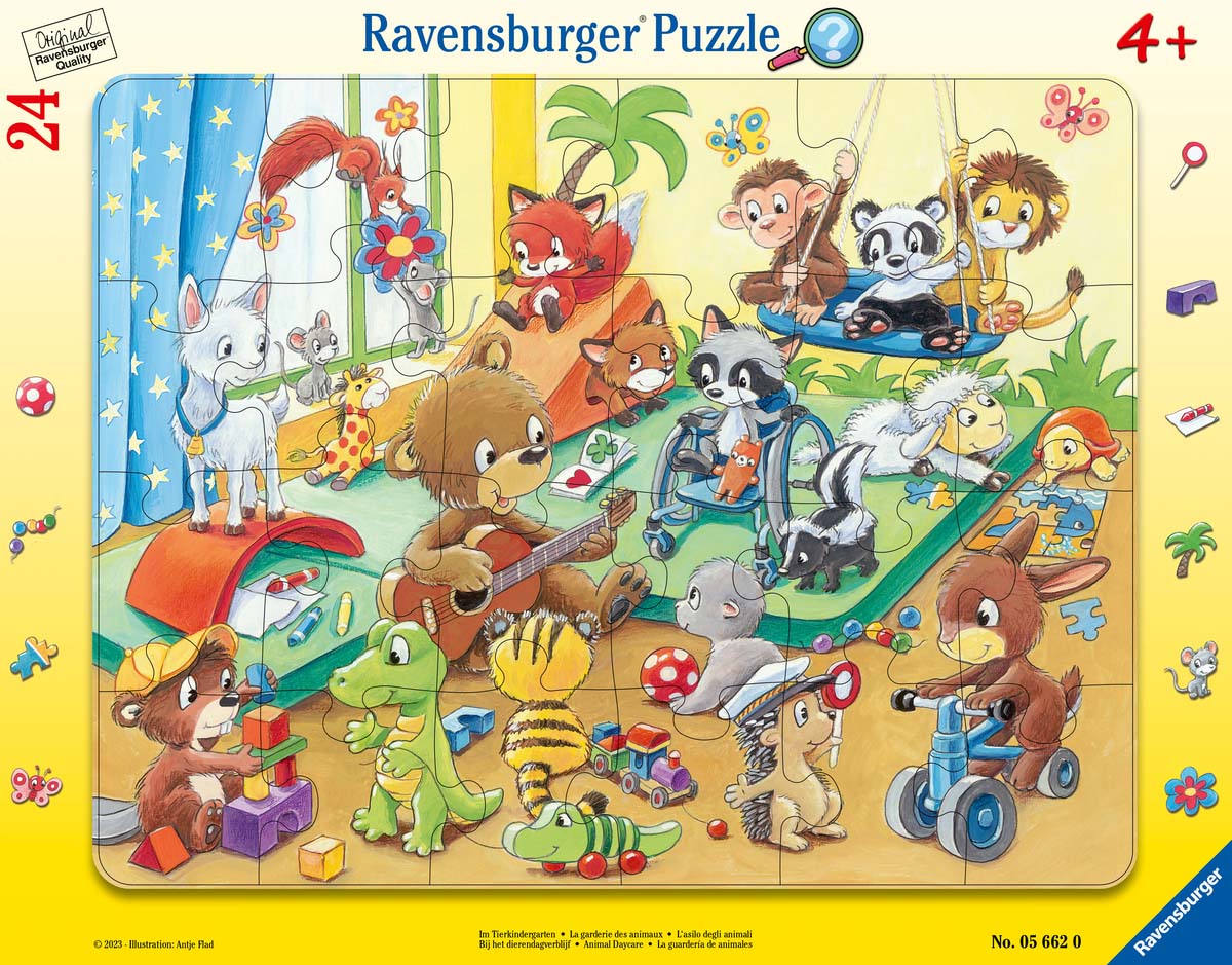 Framed Cardboard Puzzle - 24 Piece