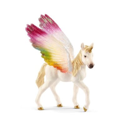 Winged rainbow unicorn, foal