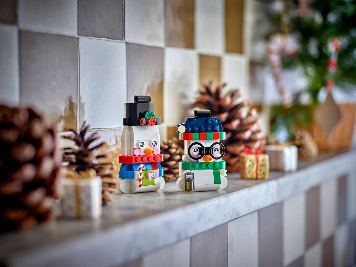 LEGO Snowman Ornaments