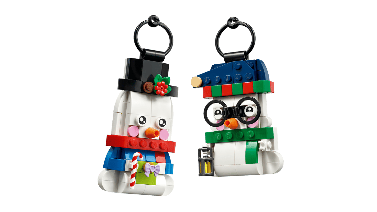 LEGO Snowman Ornaments