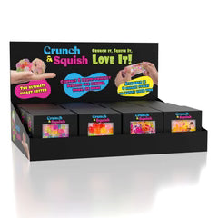 Showcase Crunch & Squish Candy Series Crunchy Squishy Stress Ball Fidget Toy - No Returns or Refunds