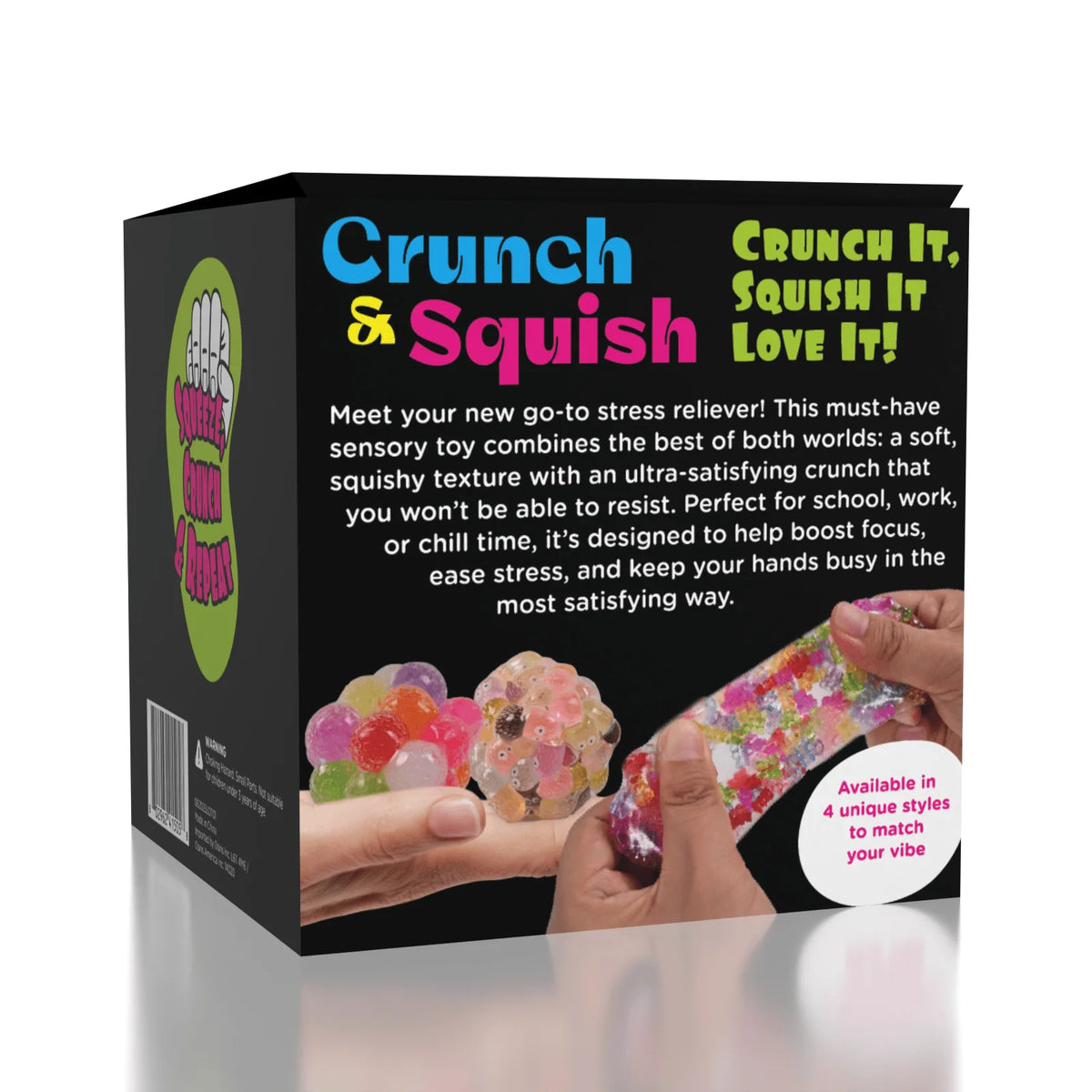 Showcase Crunch & Squish Candy Series Crunchy Squishy Stress Ball Fidget Toy - No Returns or Refunds