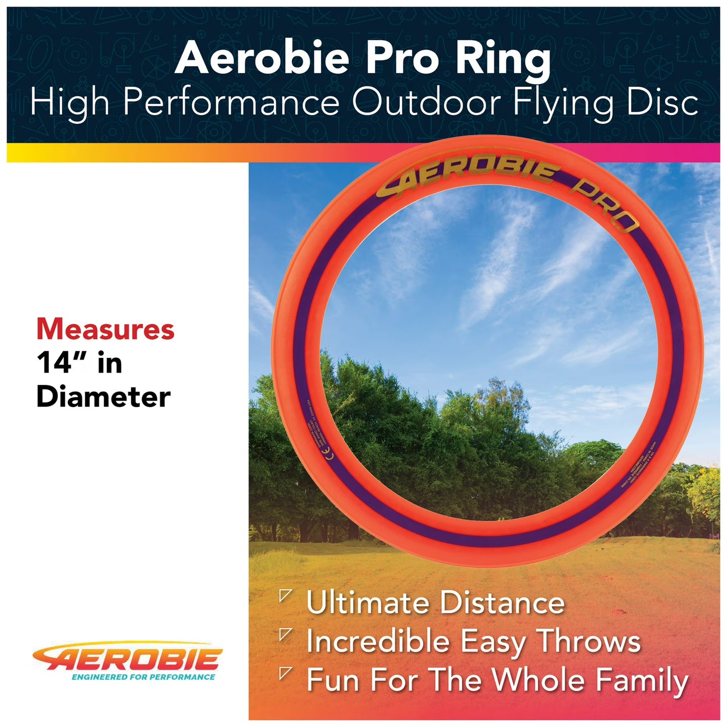 Aerobie Pro Ring 13" Orange
