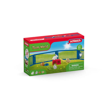 Schleich Rabbit and guinea pig hutch - Little Pickles Toy Store