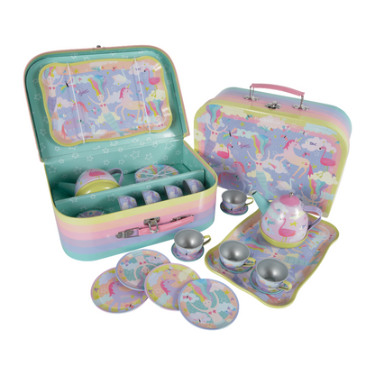 Fantasy 15-piece Musical Tin Tea Set - Little Pickles Toy Store