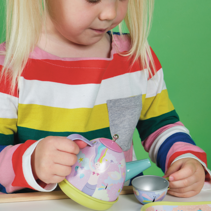Fantasy 15-piece Musical Tin Tea Set - Little Pickles Toy Store