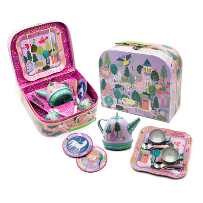 Fantasy 15-piece Musical Tin Tea Set - Little Pickles Toy Store